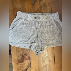 Roxy jersey shorts. Size medium. Light grey. Pockets.